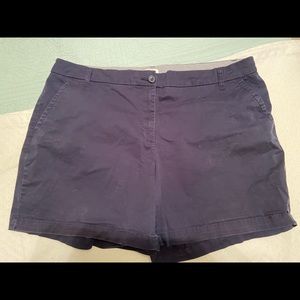 Crown & Ivy Navy Blue Shorts 20w
